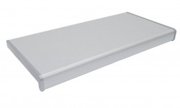 Vnitřní plastové parapety renolitová folie - Metbrush aluminium R12 (Stříbrná) 436 1001 RENOLIT