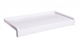 Venkovní hliníkové tažené parapety nos 40 mm - Bílá RAL 9016